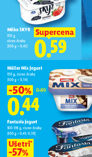 Müller Mix jogurt