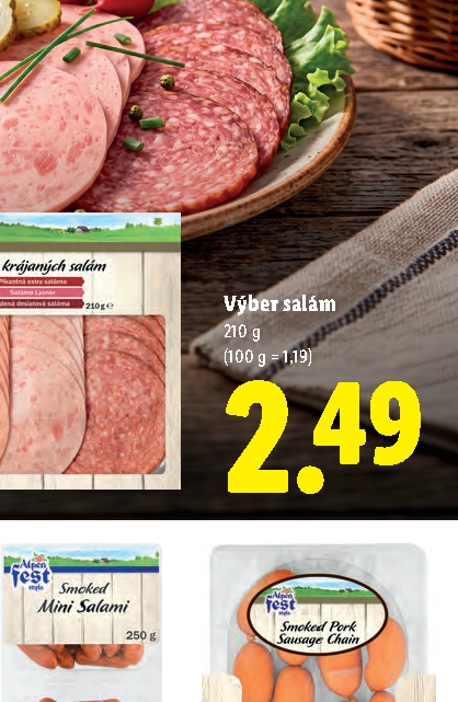 Výber salám