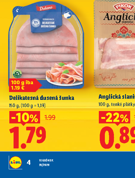 Delikatesná dusená šunka