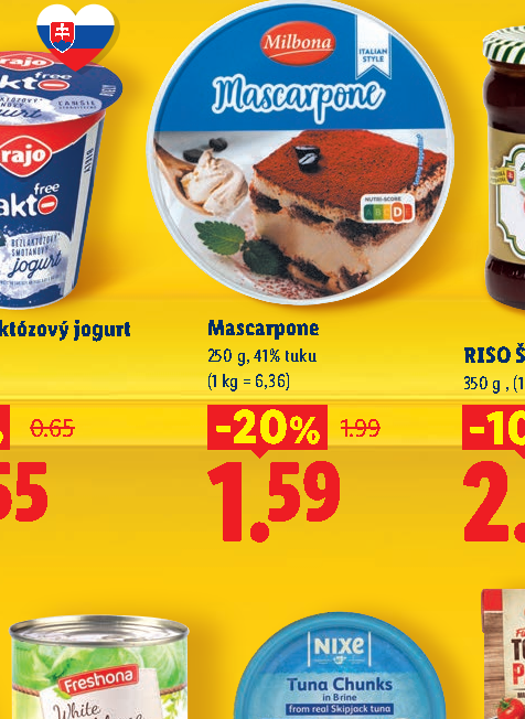 Mascarpone Rajo bezlaktózový jogurt