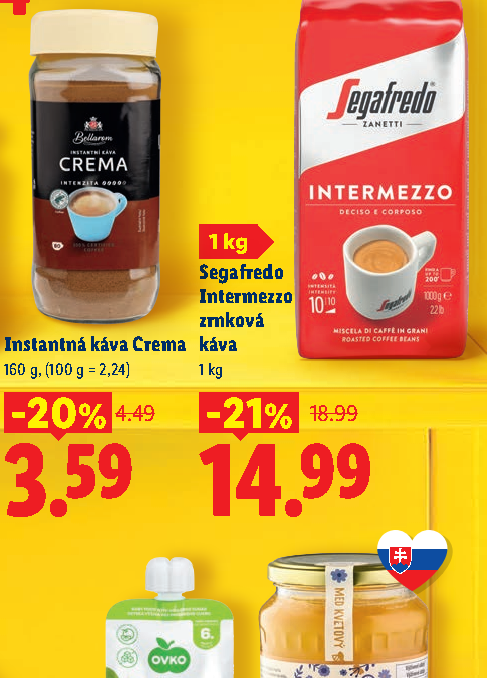Instantná káva Crema