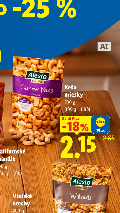 Kešu oriešky