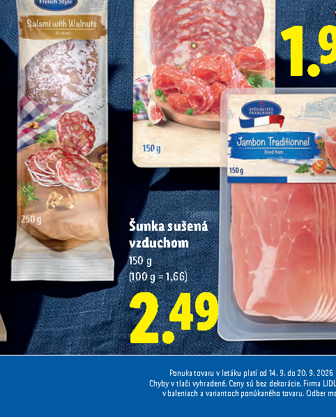 Šunka sušená vzduchom