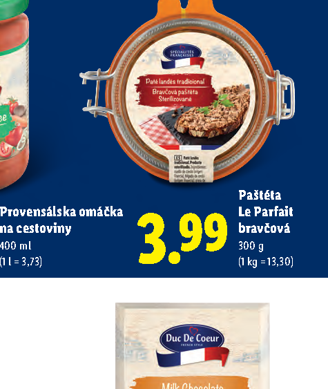 Paštéta Le Parfait bravčová