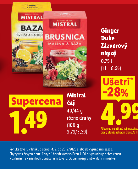 Mistral čaj