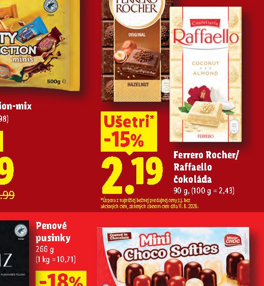 Ferrero Rocher/ Raffaello čokoláda