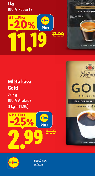 Mletá káva Gold