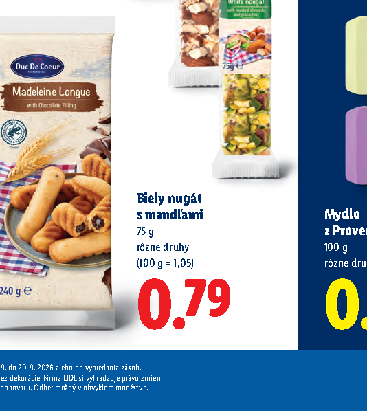Biely nugát s mandľami