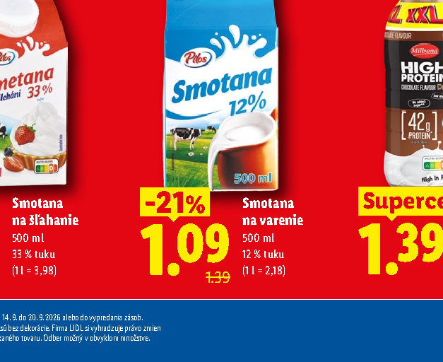 Smotana na varenie