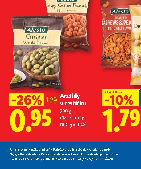 Arašidy v cestíčku