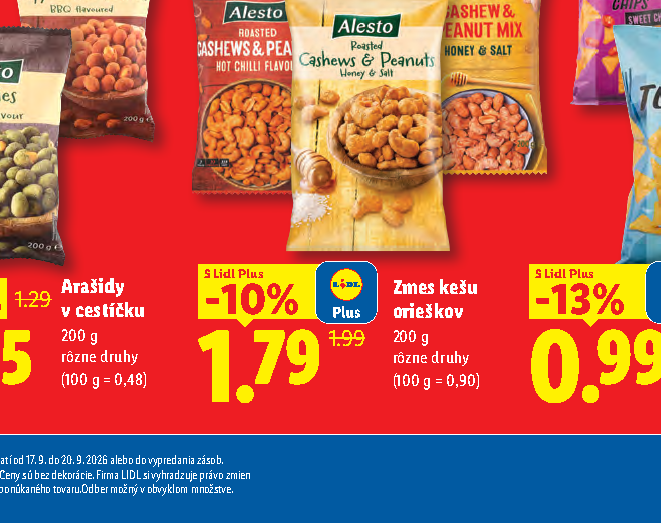 Zmes kešu orieškov