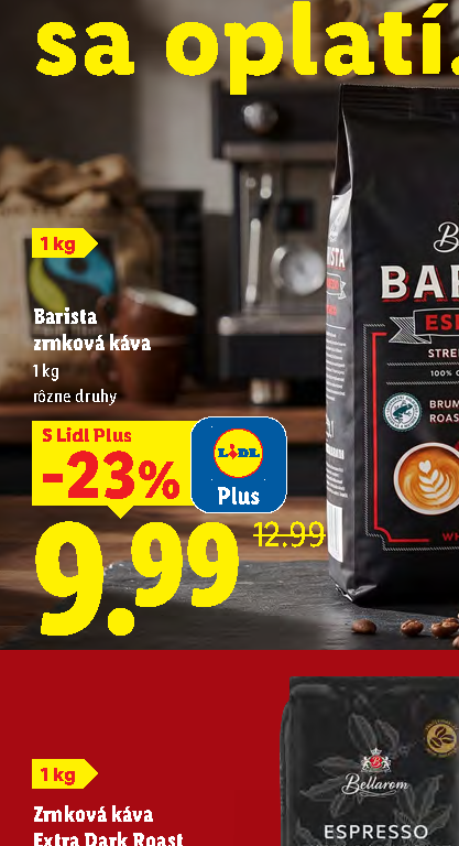 Barista zrnková káva