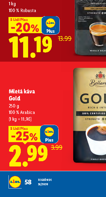 Mletá káva Gold