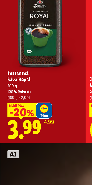 Instantná káva Royal