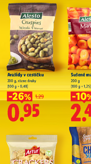 Arašidy v cestíčku