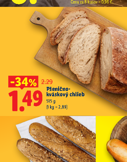 Pšenično- kváskový chlieb