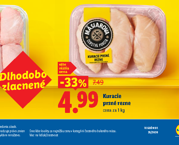 Kuracie prsné rezne