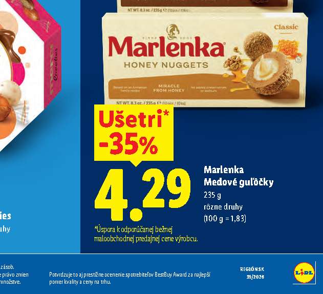Marlenka Medové guľôčky