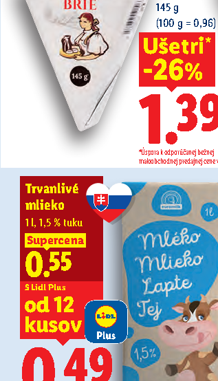 Trvanlivé mlieko