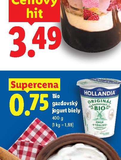 Bio gazdovský jogurt biely