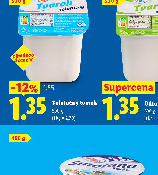 Polotučný tvaroh