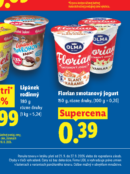 Florian smotanový jogurt