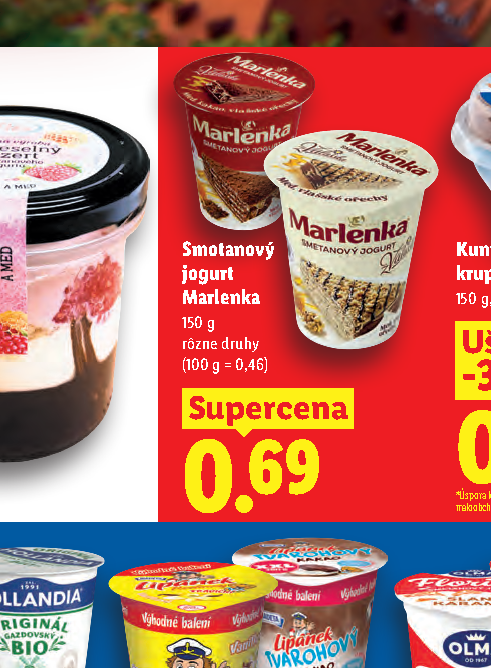 Smotanový jogurt Marlenka