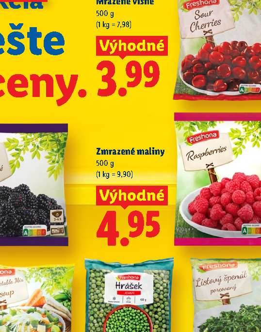 Zmrazené maliny