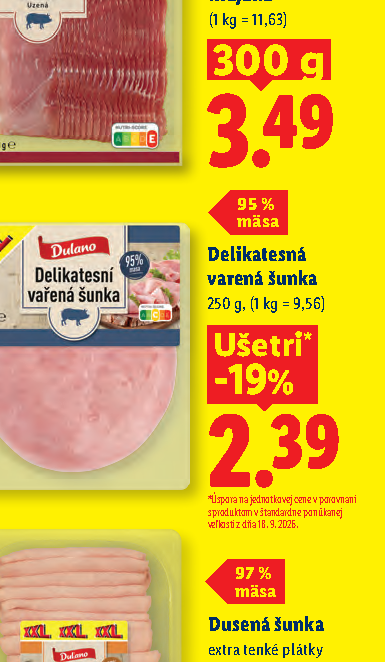 Delikatesná varená šunka