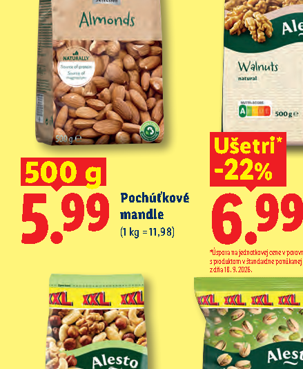 Pochúťkové mandle
