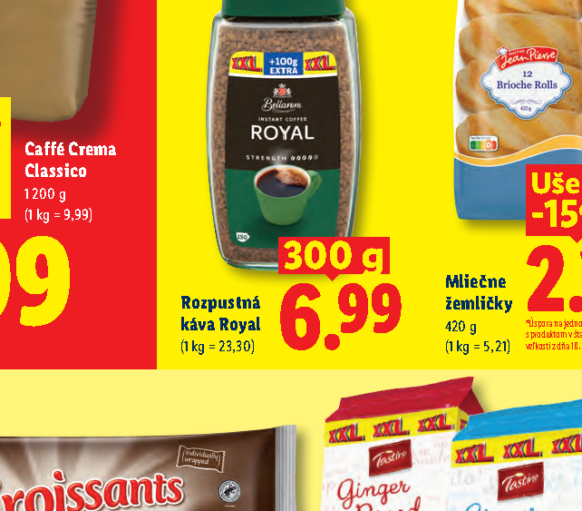 Rozpustná káva Royal