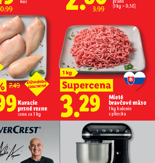 Mleté bravčové mäso