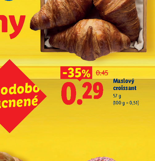 Maslový croissant