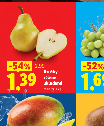 Hrušky zelené ukladané