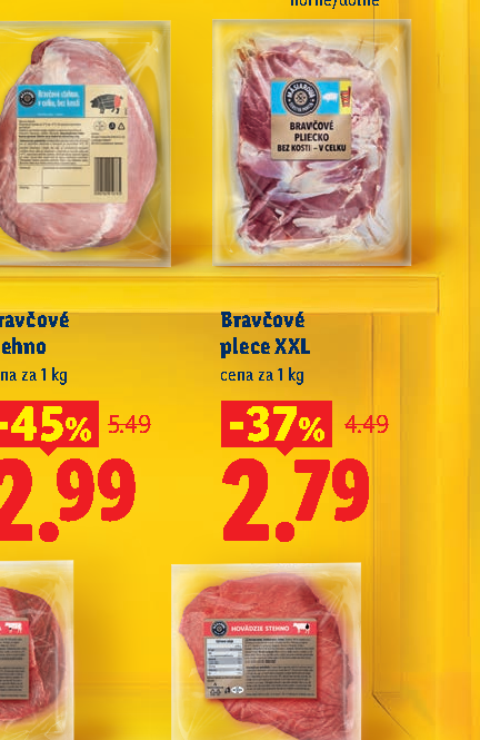 Bravčové plece XXL