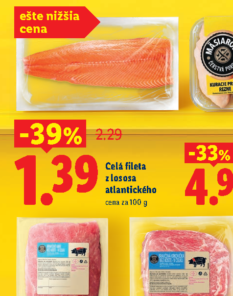 Celá fileta z lososa atlantického