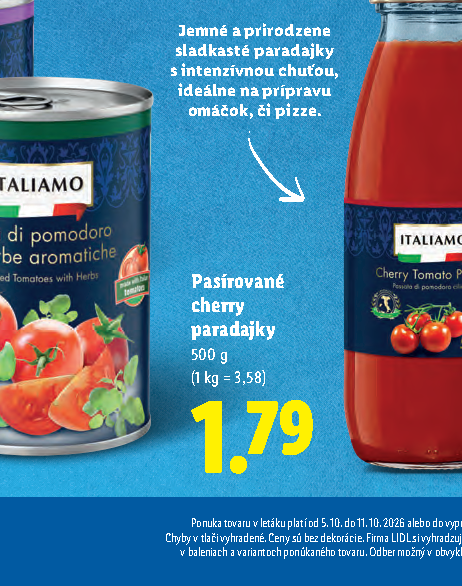 Pasírované cherry paradajky