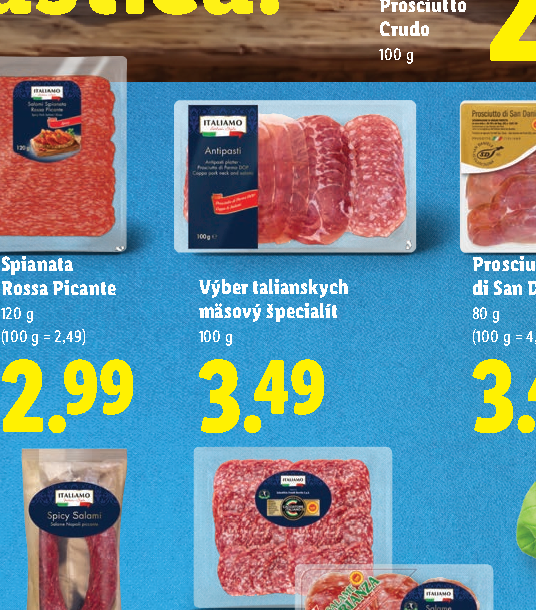 Výber talianskych mäsový špecialít