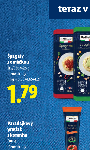 Špagety s omáčkou