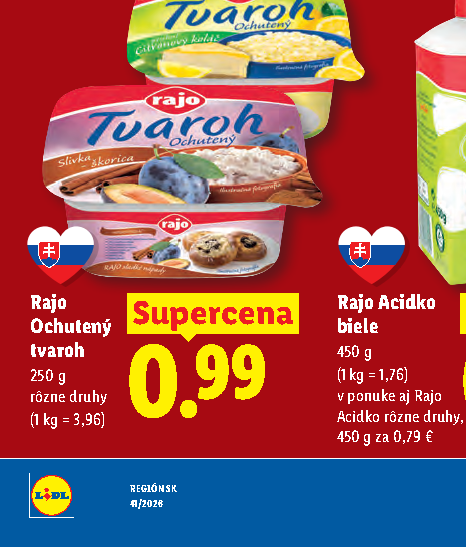 Rajo Ochutený tvaroh