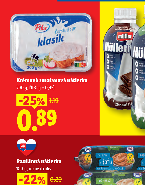 Krémová smotanová nátierka