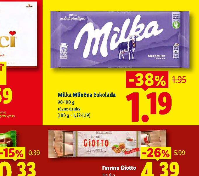 Milka Mliečna čokoláda