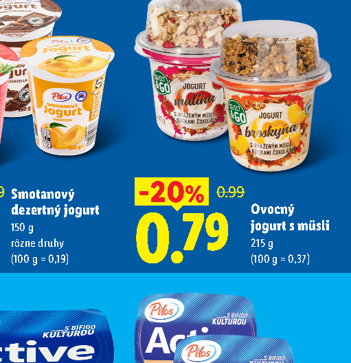 Ovocný jogurt s müsli