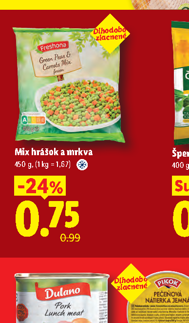 Mix hrášok a mrkva