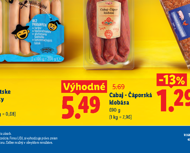 Cabaj - Čáporská klobása