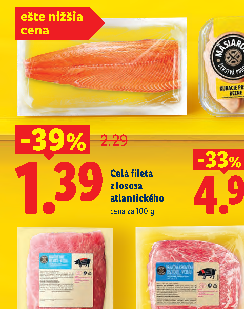 Celá fileta z lososa atlantického