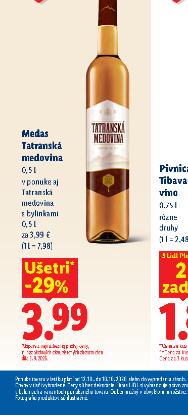 Medas Tatranská medovina
