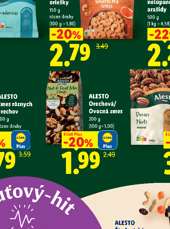 ALESTO Orechová/ Ovocná zmes