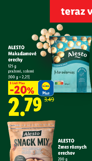 ALESTO Makadamové orechy