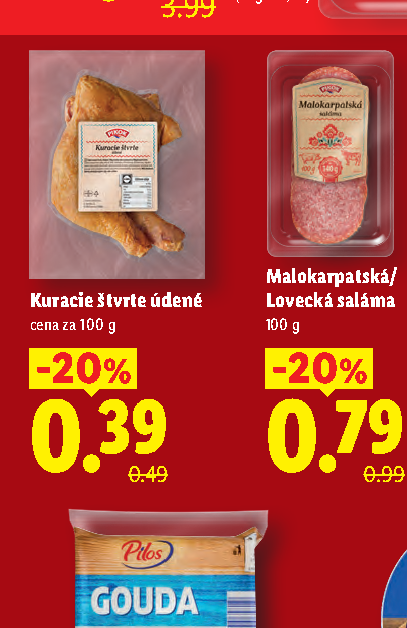 Kuracie štvrte údené